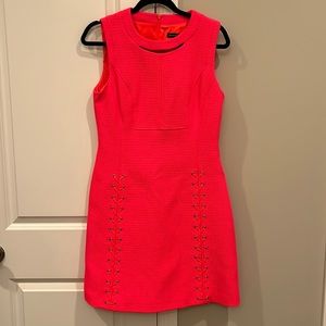 Neon pink/orange Karen Millen dress size 10